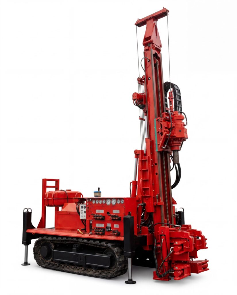 Vrtná souprava Hütte RDBS 482 pro geotechniku, pažení a HG/IG vrty.